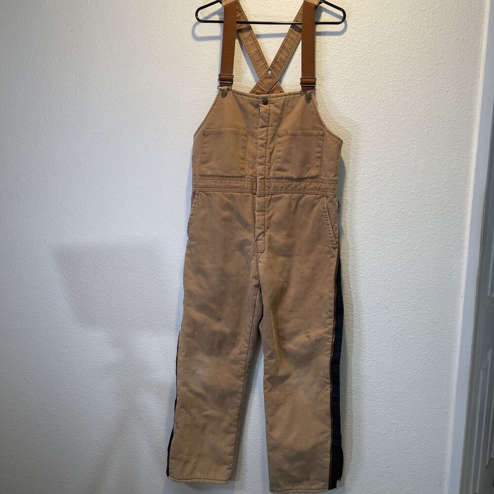 Vintage Walls Blizzard Pruf USA Bib Coverall Overalls Bibs - Medium Short 34-36